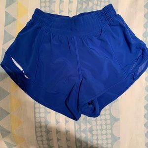 Royal Blue Lululemon Hotty Hot Shorts